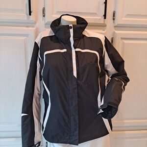 Polar Edge Silver Series Black/White Insulated Ski Jacket